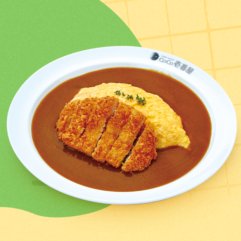 Pork Cutlet Omelet Curry