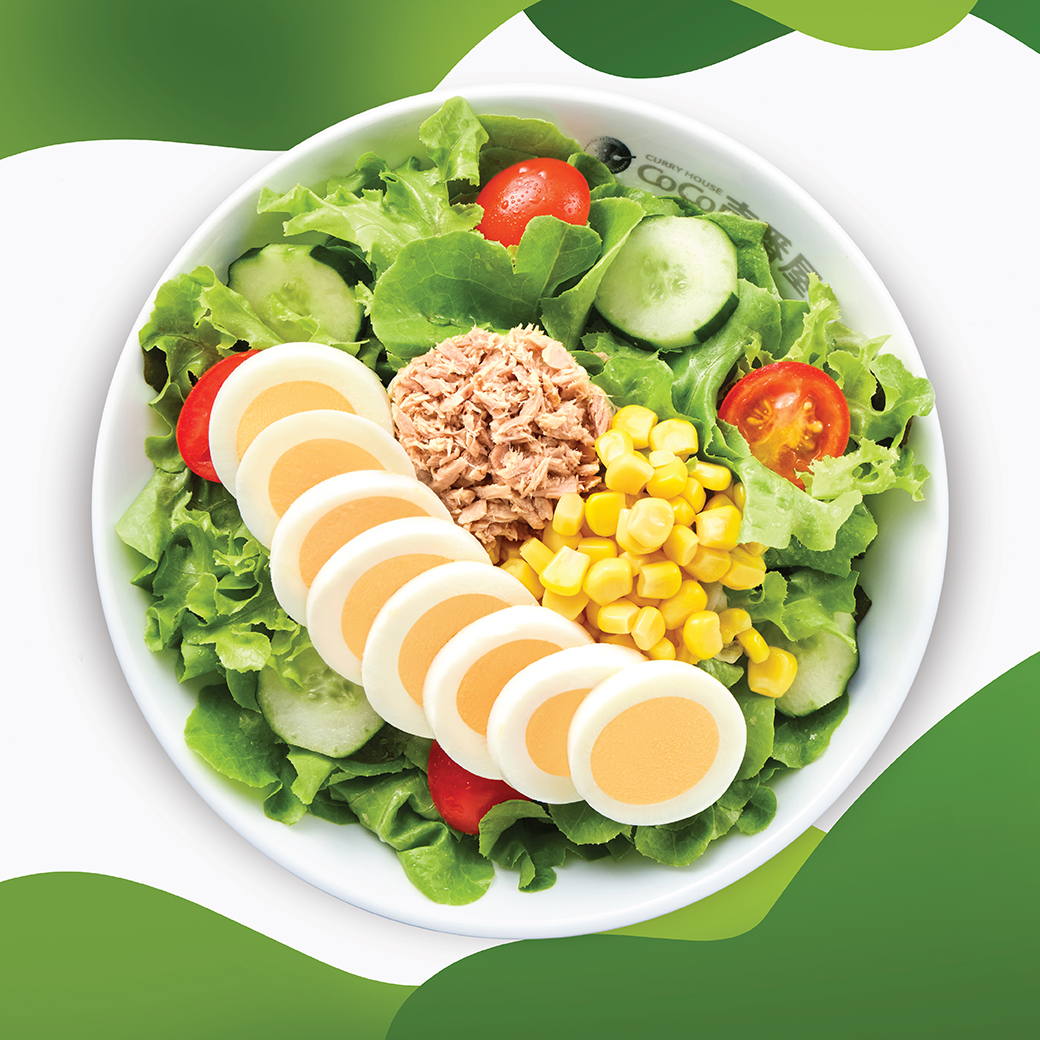 Combination Salad (Boiled Egg, Corn & Tuna)