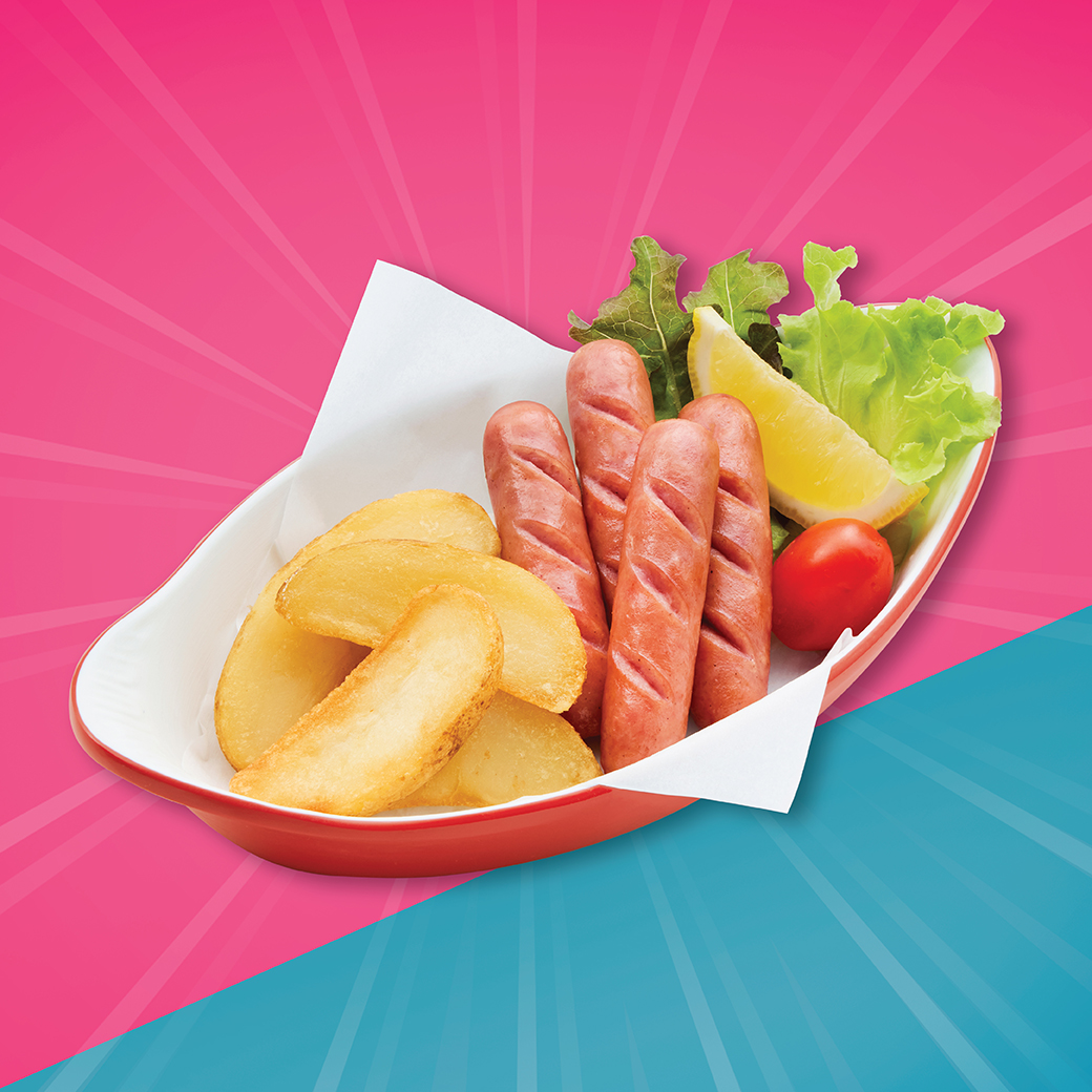 Sausage & Potato Wedges